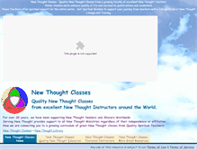 Tablet Screenshot of newthoughtclasses.com